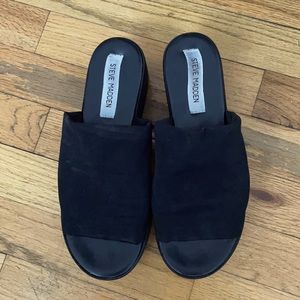 Black 90s platform sandals